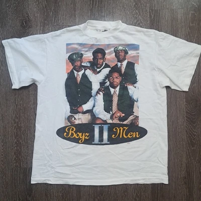 Camiseta De Colección 1995 Winterland Single Stitch Boys II Hombre Tour Para Hombre Lado Doble Foto 1 de 4