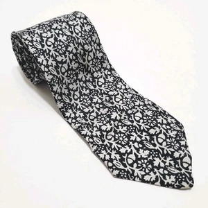 Corbata Brooke Cadwallader negra y plateada tema auténtico patrón de Magallanes  - Imagen 1 de 5