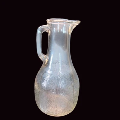 Jarra de vidrio grabada vintage Art Deco jarra de jugo bar jarra de vino jarrón años 20 Foto 1 de 4