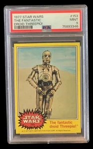 1977 topps star wars #153 threepio rc; fantastic droid rookie PSA 9 (CENTERED) - Picture 1 of 3