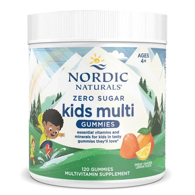 Multi gomitas Nordic Naturals Zero Sugar para niños, 120 unidades Foto 1 de 3