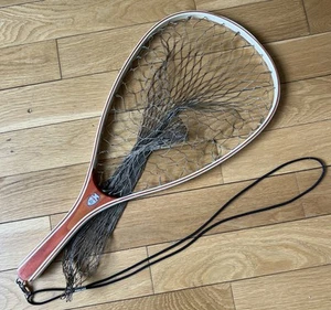 Vintage ED CUMMINGS INC Flint MI Wood Fly Fishing Landing Net 24” - Picture 1 of 12