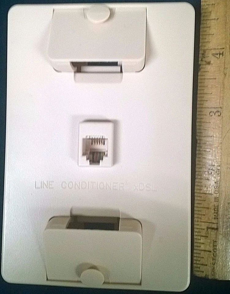 Adaptador DSL de montaje en pared Suttle 630LCU-50E filtro línea telefónica cable enchufe acondicionador Foto 1 de 1