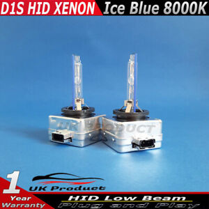 2x D1S Bulbs 35W HID Xenon Ice Blue 8000K For Peugeot 3008 2009-2016