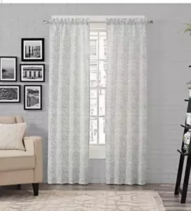 Pairs to Go Brockwell 2-Pack Window Curtains 56in x 84in Brodwell Spa - Picture 1 of 8