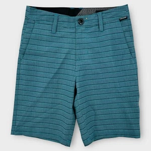 NWT Volcom Board Shorts Boys 26 (12) Blue Hybrid Swim Trunks Beach Vacation - Picture 1 of 8