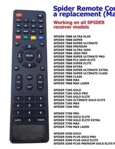 Spider Receiver Remote Control Genuine working on all SPIDER receiver model T888 - Picture 1 of 1