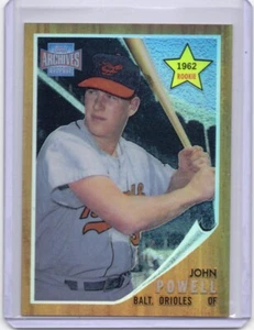 2001 Topps Archives Reserve JOHN BOOG POWELL Reprint Refractor Baltimore Orioles - Picture 1 of 2