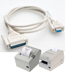 En Série Câble D'Imprimante Pour Epson TM-T88II TM-T88III Samsung Pos Imprimante - Photo 1/1