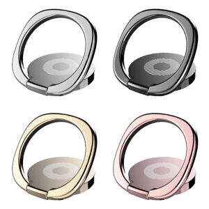 Finger Ring Cell Phone Holder Stand Car Metal Plate Rotating Magnetic Grip 360°