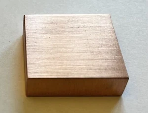 3/8” COPPER 110 PLATE 1” WIDE X 1” LONG🇺🇸.375” CU110 FLAT BAR 99.95% PURE!🇺🇸 - Picture 1 of 5