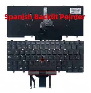 NEW Spanish Backlit Point Keyboard for DELL Latitude E5450 E5470 E7470 Teclado - Afbeelding 1 van 1
