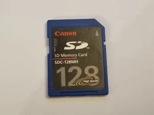 CANON 128MB FULL SIZE SD MEMORY CARD - UK SELLER - FREE POSTAGE - Picture 1 of 1