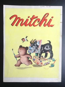 JOLIE couverture originale gouache Mitchi Trucy enfantina - Picture 1 of 3