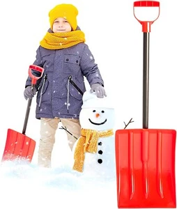 Kids Snow Shovel, Steel Shaft with Ergonomic Handle Emergency Shovel & Gardening - Picture 1 of 27