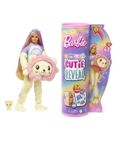 Barbie Cutie Reveal Bambola con Capelli Biondi e Leone Peluche Costume, 10 Sorprese - Foto 1 di 3