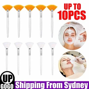 UP10PCS Women Facial Brushes Fan Mask Brush Soft Brushes Cosmetic Makeup Tools - Picture 1 of 14