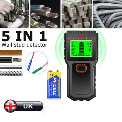 KARTOLS 5In 1 Wall Stud Finder Lcd Dispaly Electric Wood AC Wire Metal Studs Detector