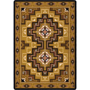 CANYON RIDGE GEOMETRIC DESIGN AREA RUG - 4' X 5' - SOUTHWESTERN - Picture 1 of 1