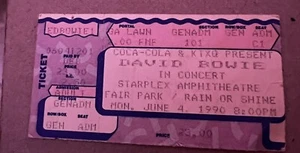 1990 David Bowie Sound + Vision Tour Ticket Stub - Picture 1 of 1