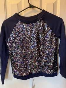 New Gymboree Sequin Sparkle Sweater Girls Size Med 7-8 Back To School - Picture 1 of 3