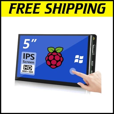 5'' Raspberry Pi Touchscreen Monitor - 800x480 HDMI Display for DIY Projects - Image 1 of 4