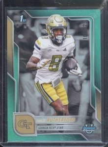 2025 Bowman University Chrome MALIK RUTHERFORD #23 1st Aqua /325 Georgia Tech - Picture 1 of 2