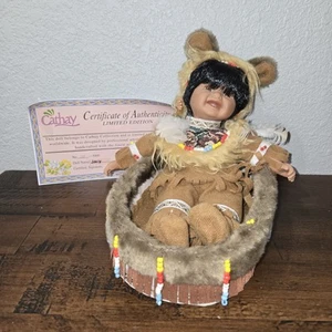 Cathay Collection Native American Indian Doll JACY Lmt Ed. 358/5000 Certificate - Picture 1 of 8