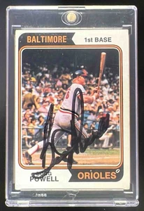 1974 Topps Baseball Boog Powell #460 Baltimore Orioles PSA/DNA Authentic Auto - Picture 1 of 2