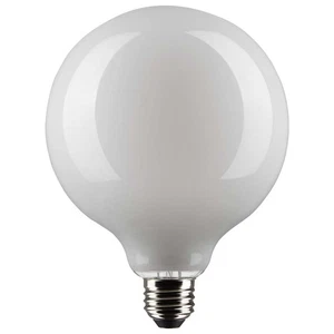 Satco 6w G40 Globe Filament LED 2700K Medium Base White Dimmable - 60w equiv - Picture 1 of 3