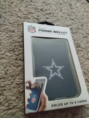 NFL Universal Adhesive Smart Phone Elastic Wallet Dallas Cowboys New - Image 1 of 3