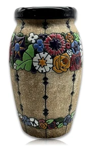 Seltene Jugendstil-Vase der Amphora-Werke, Turn-Teplitz – um 1900 - Keramik - Bild 1 von 10