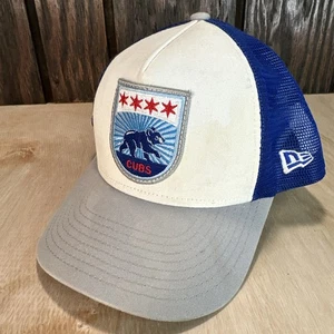 Gorra de camionero New Era para jóvenes Chicago Cubs bandera de la ciudad parche de oso Snapback niños - Imagen 1 de 11