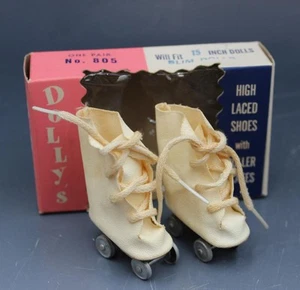 Vintage Dolly's Roller Skates No.805 S.B. Novelty Co. Brooklyn NY w/ Box - Picture 1 of 10