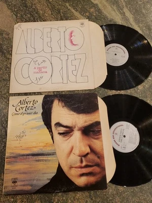 Lot 2 Alberto Cortez A Partir De Mañana & Como El Primer Dia Record LP  — 第 1/4 张图片