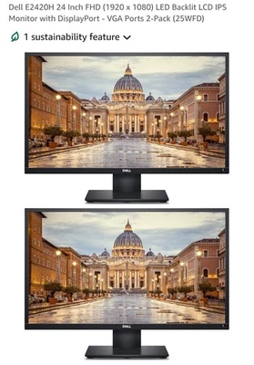 Dell E2420H 24 Inch ( 2 Monitors) New unopened box - Image 1 of 4