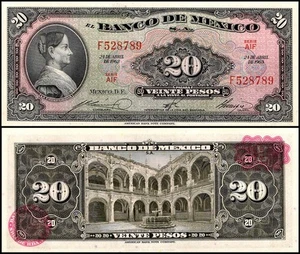 Mexico 20 Pesos, 1963, P-54k, UNC - Picture 1 of 1