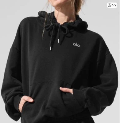 Sudadera con capucha negra *ALO DUPE* Foto 1 de 2