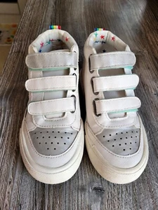 Joules Mädchen Sneaker Bailey UK 10 EU28 Hi Top Weiß Sternschnuppe. Exc - Bild 1 von 9