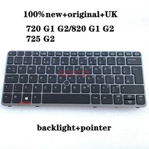 762585-031 Nuevo Para HP Elitebook 720 820 725 G1 G2 Teclado Retroiluminado Reino Unido - Imagen 1 de 3