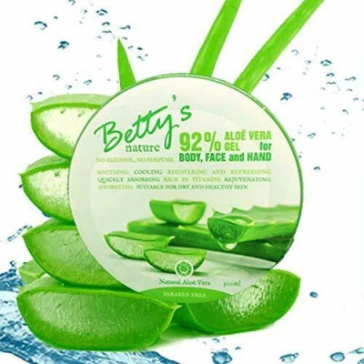 Betty's Nature 92% Aloe Vera Gel pflegend beruhigend feuchtigkeitsspendend 300ml