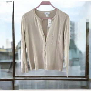 LOFT Cardigan with metallic threads New with tags - Picture 1 of 4