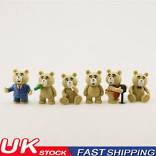 6pcs Ted Bear Cute Action Figures Toy Kids PVC Teddy Bears Doll Toys Gifts Neu