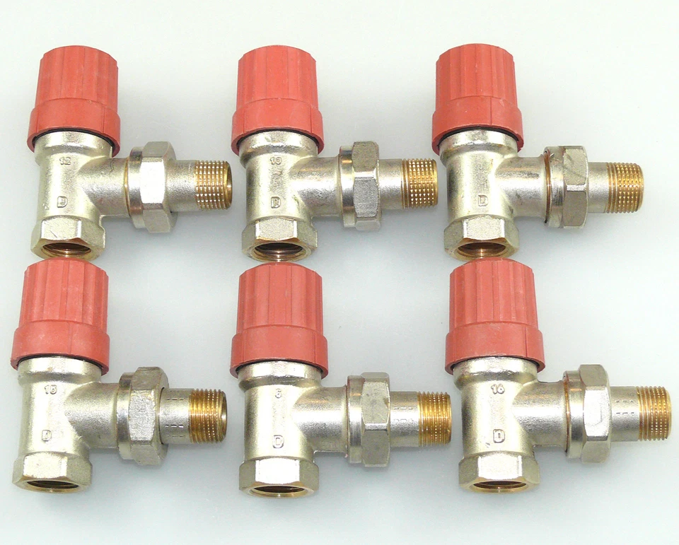 6x DANFOSS THERMOSTATVENTIL RA-N 3/8" ECK HEIZKÖRPERVENTIL 013G0031 - Bild 1 von 1