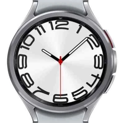 Reloj Samsung Galaxy 6 clásico 47 mm (solo Bluetooth) plateado con correa deportiva Foto 1 de 2