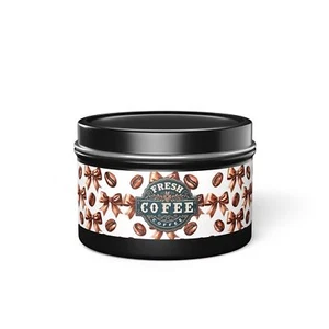 Coffee Scented Tin Candle, Gift for Coffee Lovers, Freshly Brewed Coffee - Picture 1 of 37