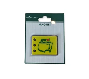 New 2020 Masters Augusta National Pin Flag Magnet Yellow Limited - Picture 1 of 5
