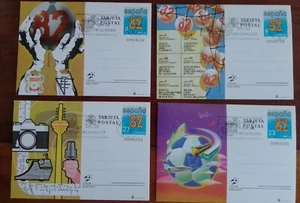 TARJETAS ENTERO POSTALES ESPAÑA 1982 COPA MUNDIAL DE FÚTBOL. MAT PRIMER DÍA - Imagen 1 de 1