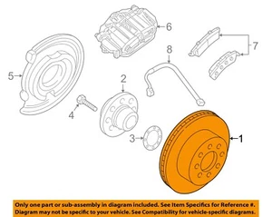 GM OEM 09-24 Express 2500 Rear Suspension Brake Components-Rotor 15127537 - Picture 1 of 3