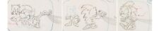 Sonic the Hedgehog Tails and Sonic Animation Drawing Group of 7 (DIC, c.1993-96)